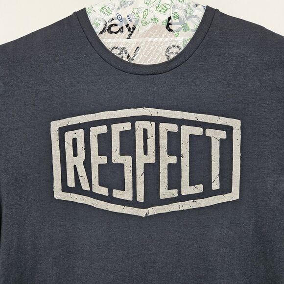 Under Armour Project Rock Shirt Mens Large Respect Graphic Tee Black‎ Gym - Picture 2 of 11